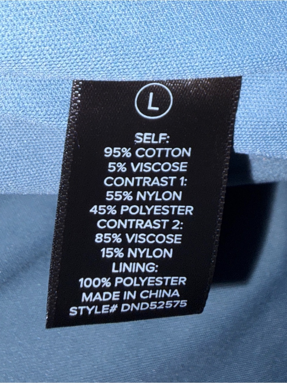 Colorblock Denim Mini Dress - Picture 5 of 5